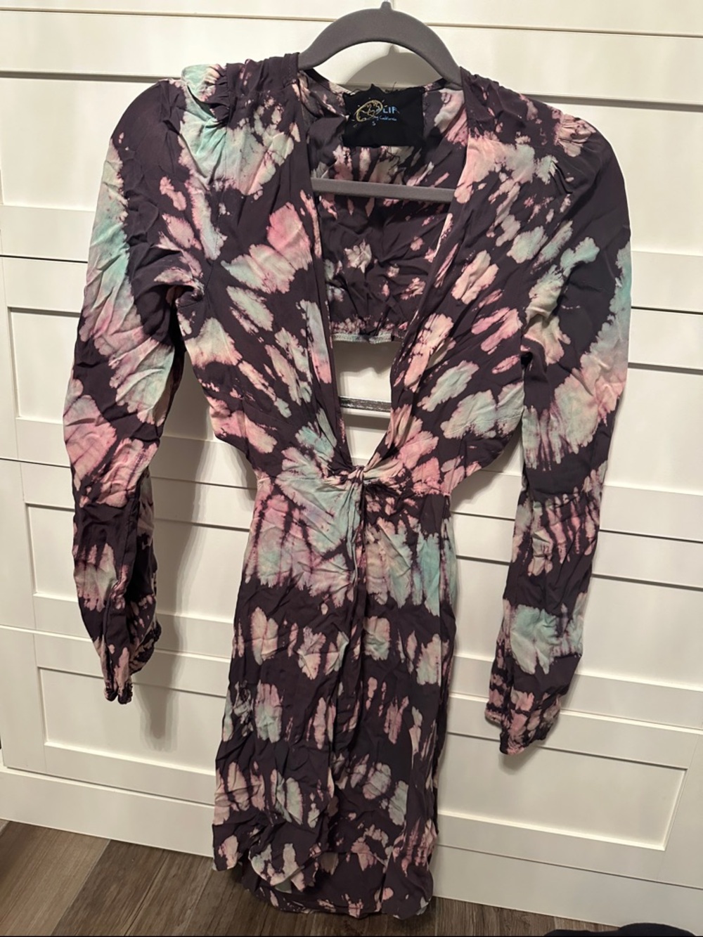 Blue Life (Made in Sunny California) tie dye dress size S
